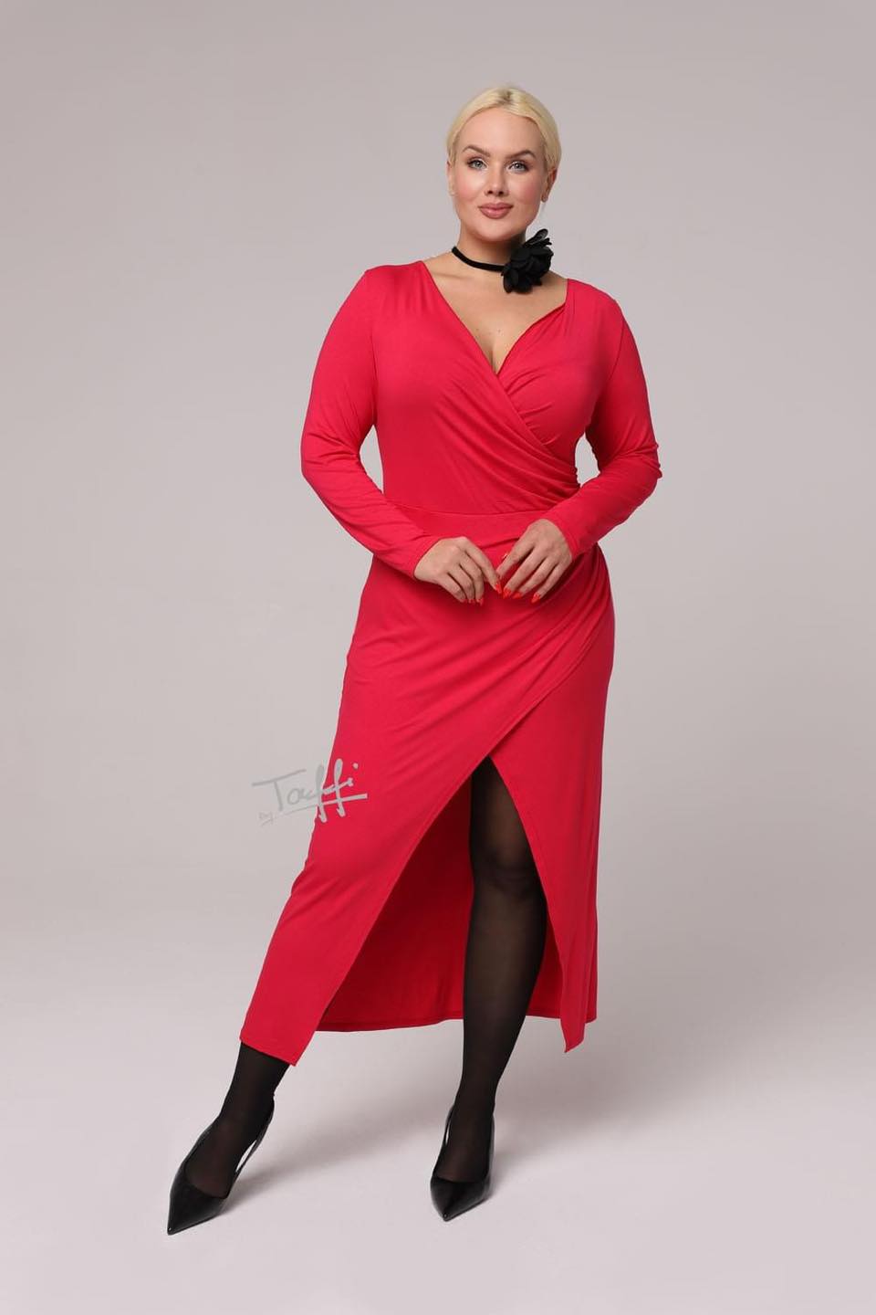 taffi sukienka bardot malina 1