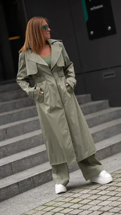 BASTET Płaszcz Prochowiec Khaki