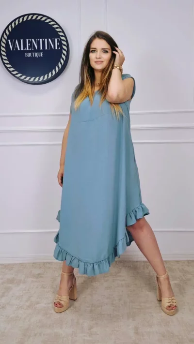 TAFFI Sukienka LEDD morski