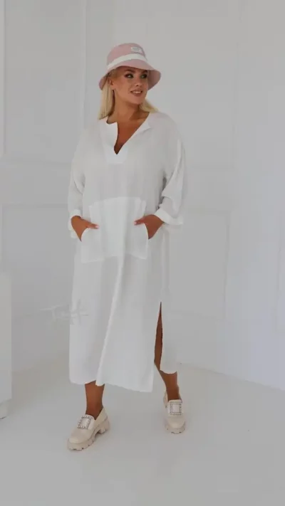 TAFFI Sukienka lniana MARLO