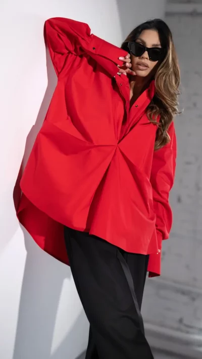 MISS CITY OFFICIAL Koszula CHAOTIC (czerwony)