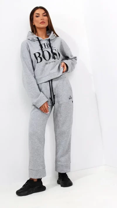 MISS CITY OFFICIAL Spodnie dresowe Boss (szary)