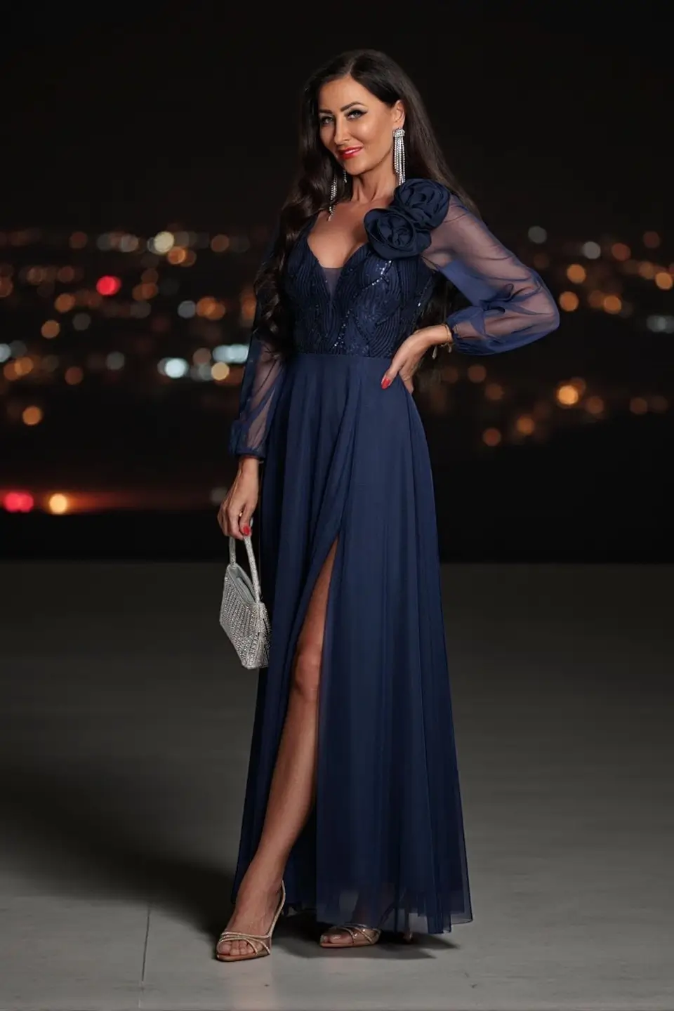 elizabeth sukienka stella granat 1