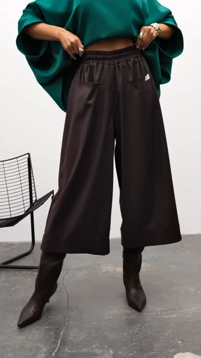 MISS CITY OFFICIAL Spodnie damskie Deserve (2) (brąz)