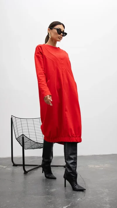 MISS CITY OFFICIAL Sukienka Vector (czerwony)