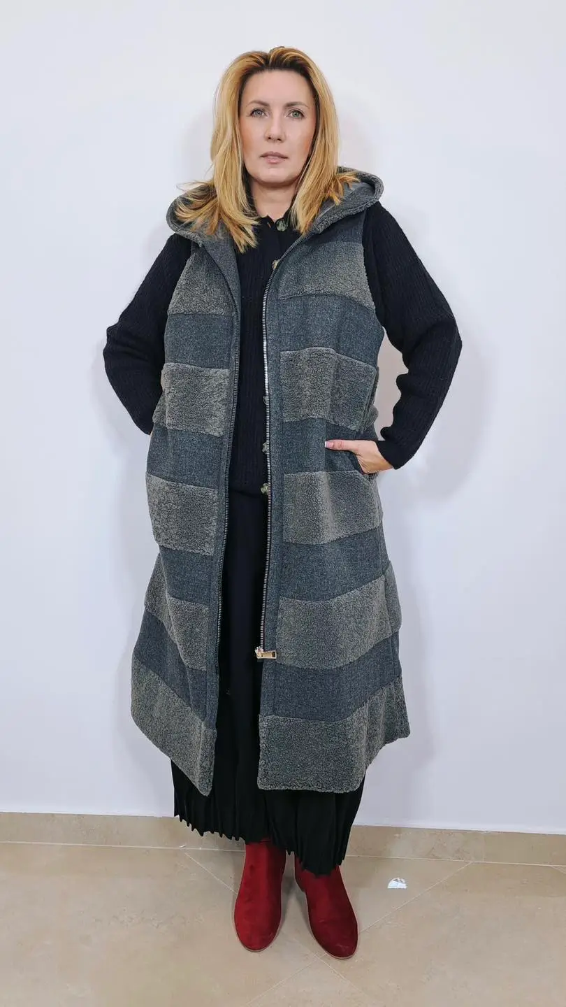 zele kamizelka plaszczowa szara 1