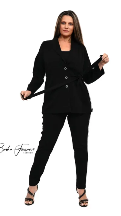 SASHA FERRANO Komplet Elegance (czarny)